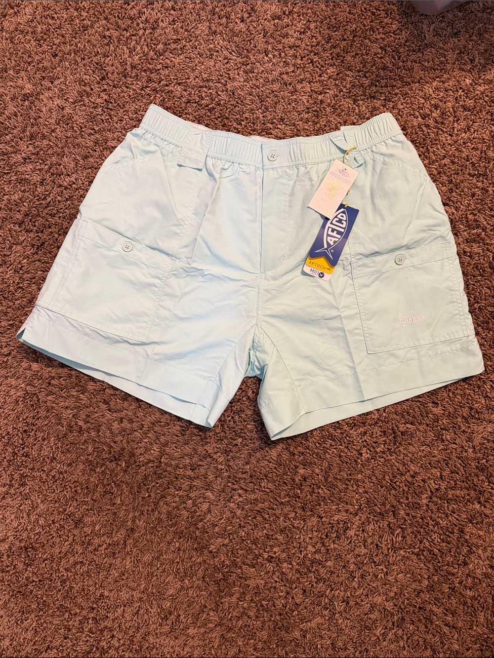 AFTCO Light Blue Men's Cargo Shorts